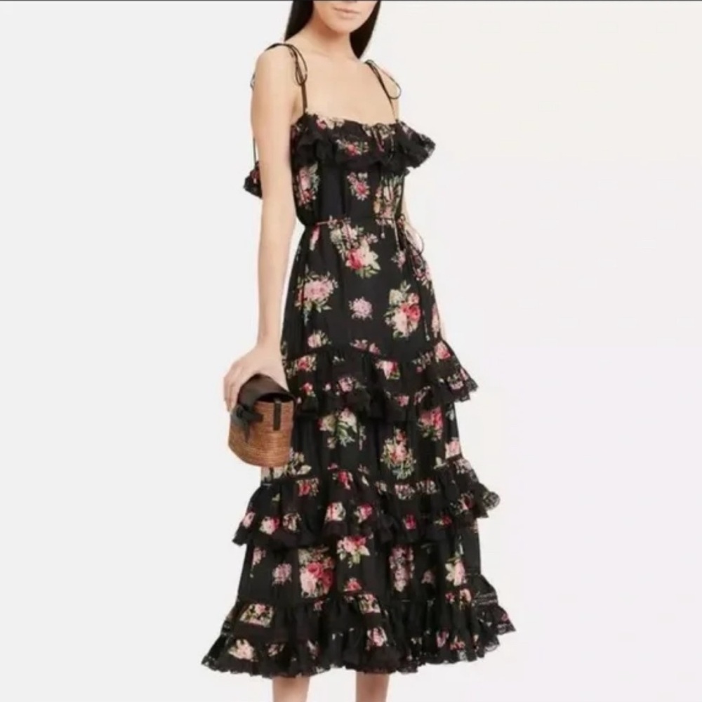 Zimmermann ruffle floral dress